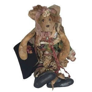 Vintage Mohair Artist Bear Denise Attwater OOAK 1/1 Primitive